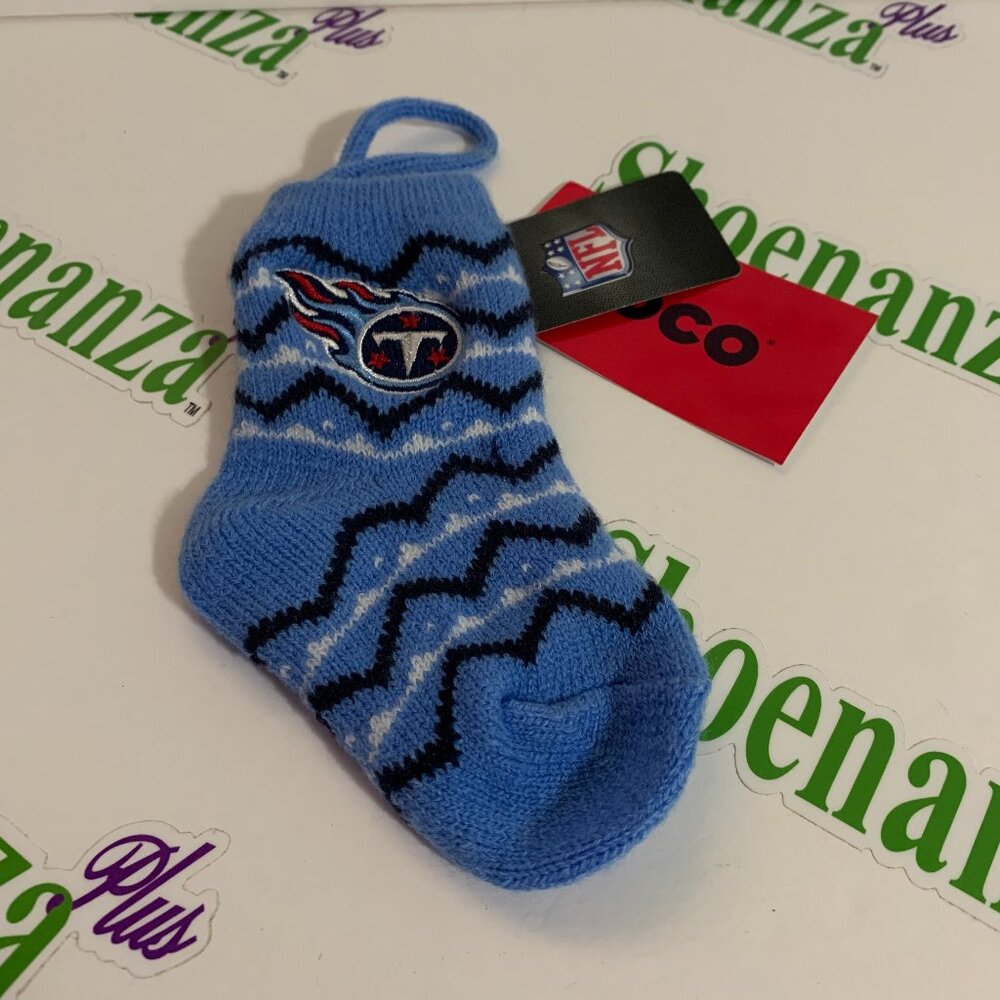 FOCO Forever Collectables Christmas Stocking Tennessee Titans NFL Knit 6.5"X3.5"